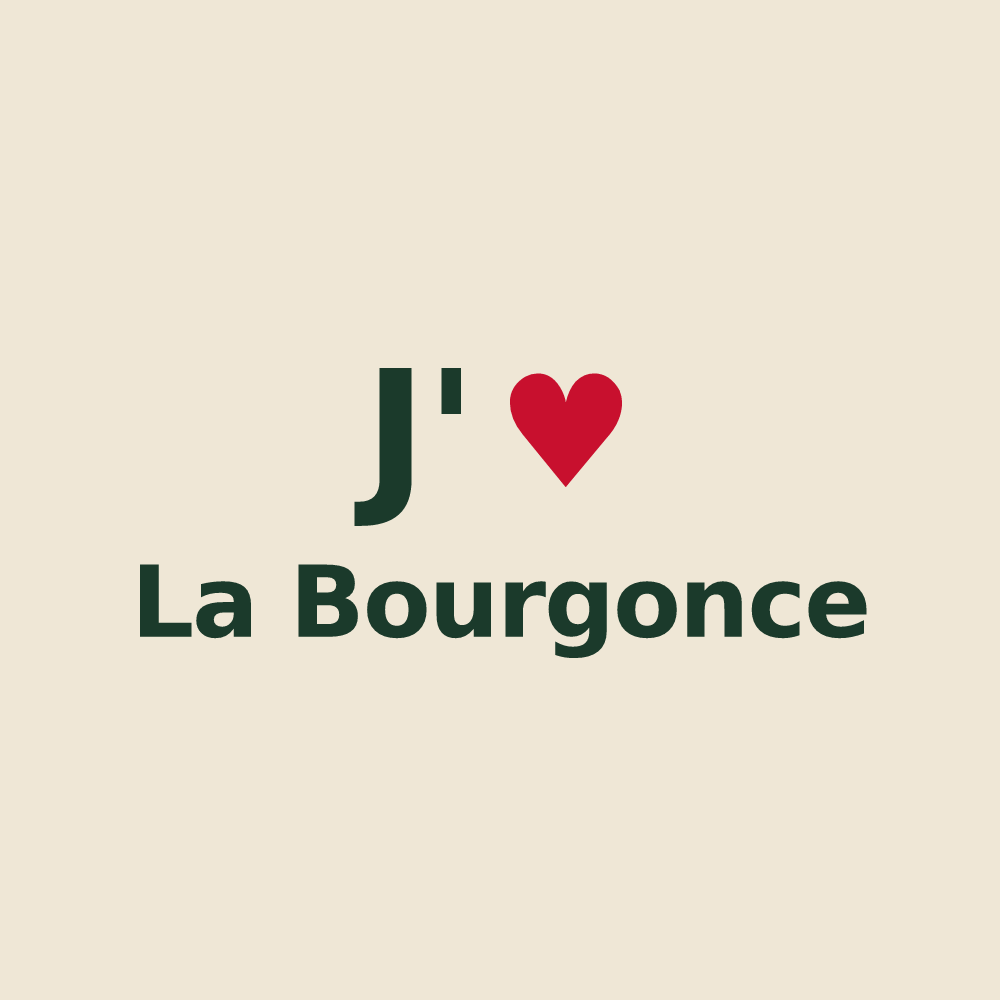 Tote bag personnalisé La Bourgonce — design J'aime La Bourgonce