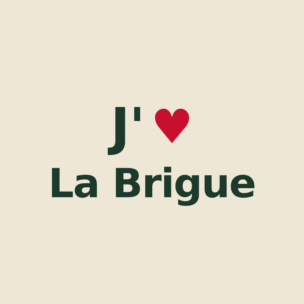 Tote bag personnalisé La Brigue — design J'aime La Brigue