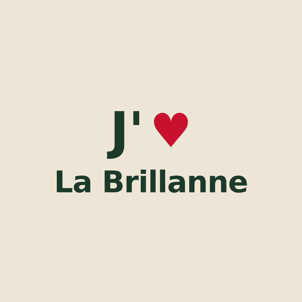 Tote bag personnalisé La Brillanne — design J'aime La Brillanne