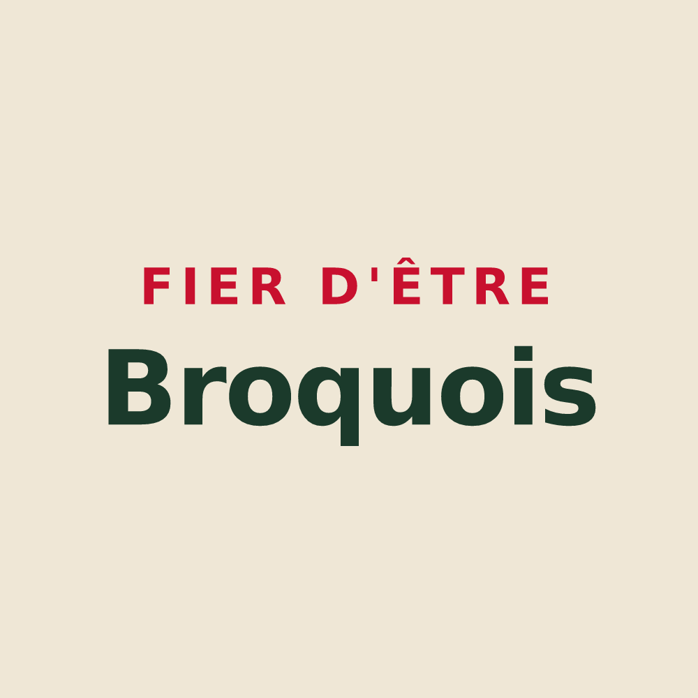 Tote bag « Fier d'être Broquois » — design pour La Broque