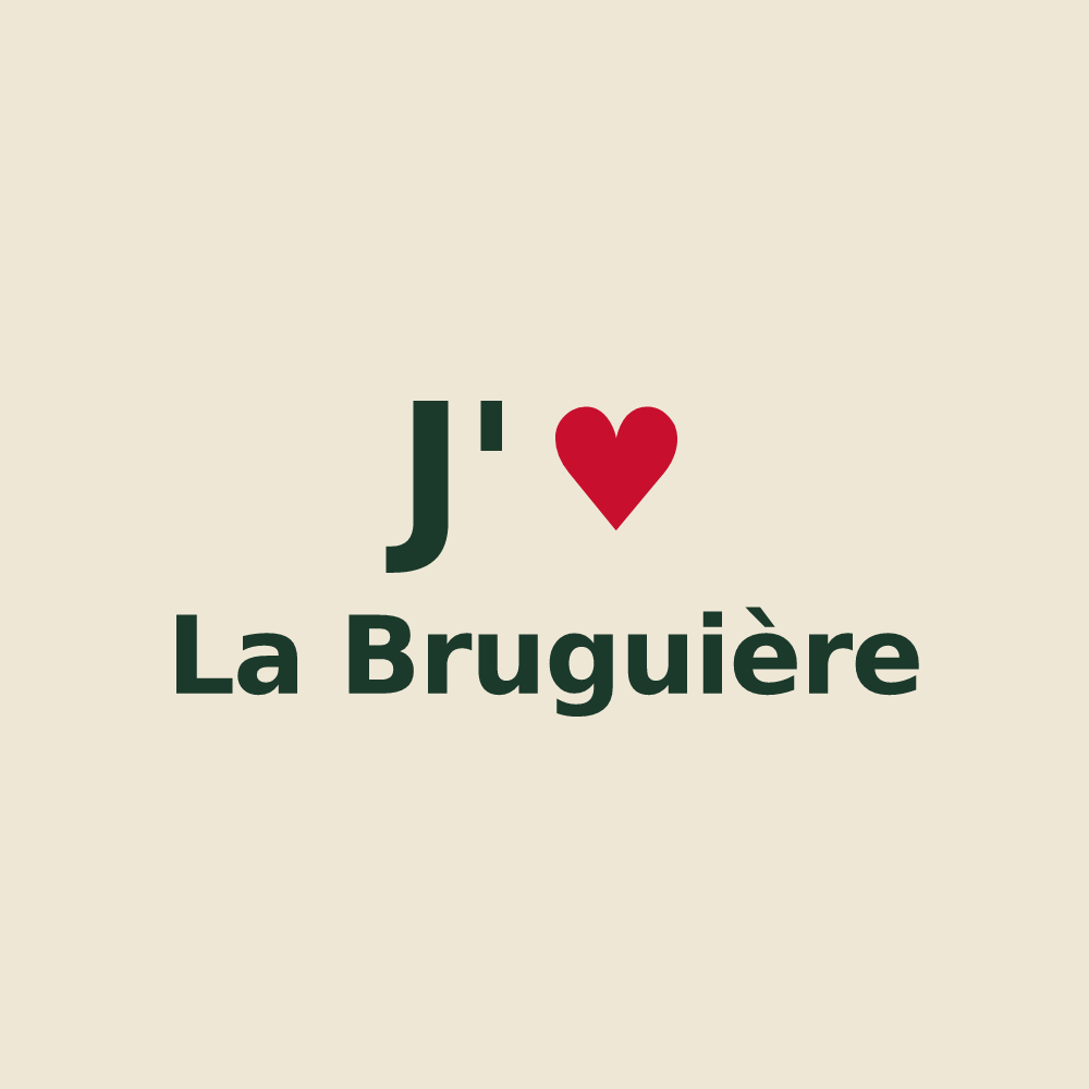 Tote bag personnalisé La Bruguière — design J'aime La Bruguière