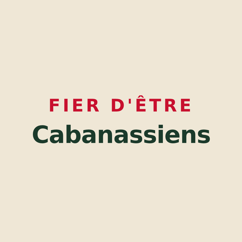 Tote bag « Fier d'être Cabanassiens » — design pour La Cabanasse