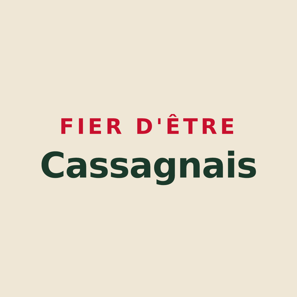 Tote bag « Fier d'être Cassagnais » — design pour La Cassagne