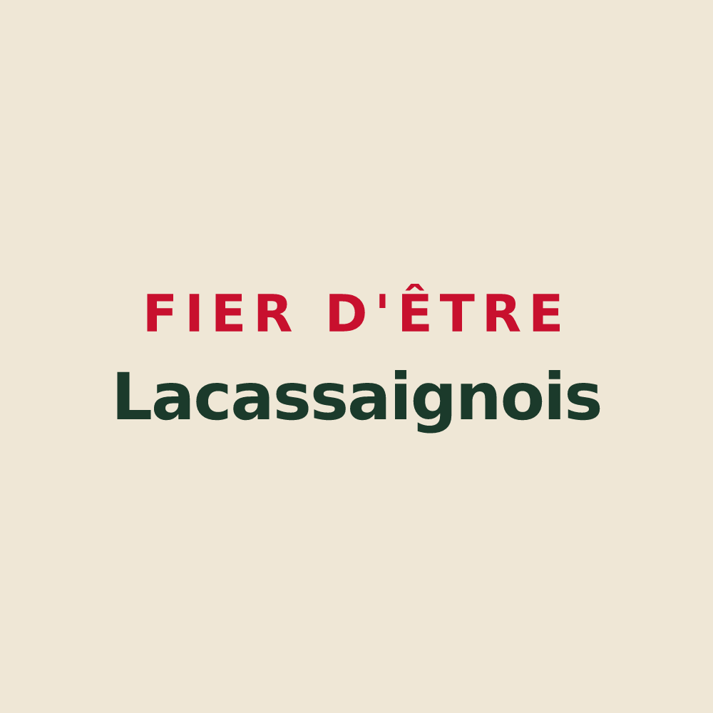 Tote bag « Fier d'être Lacassaignois » — design pour La Cassaigne