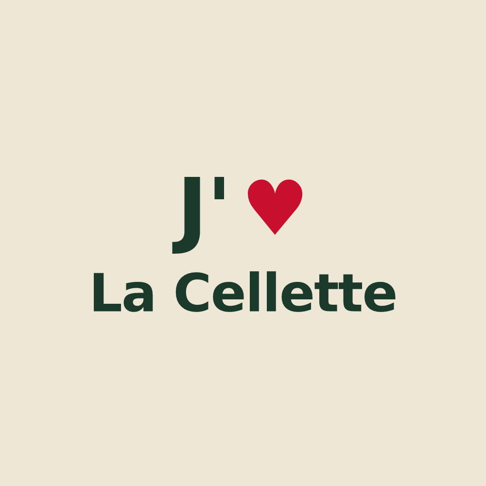 Tote bag personnalisé La Cellette — design J'aime La Cellette