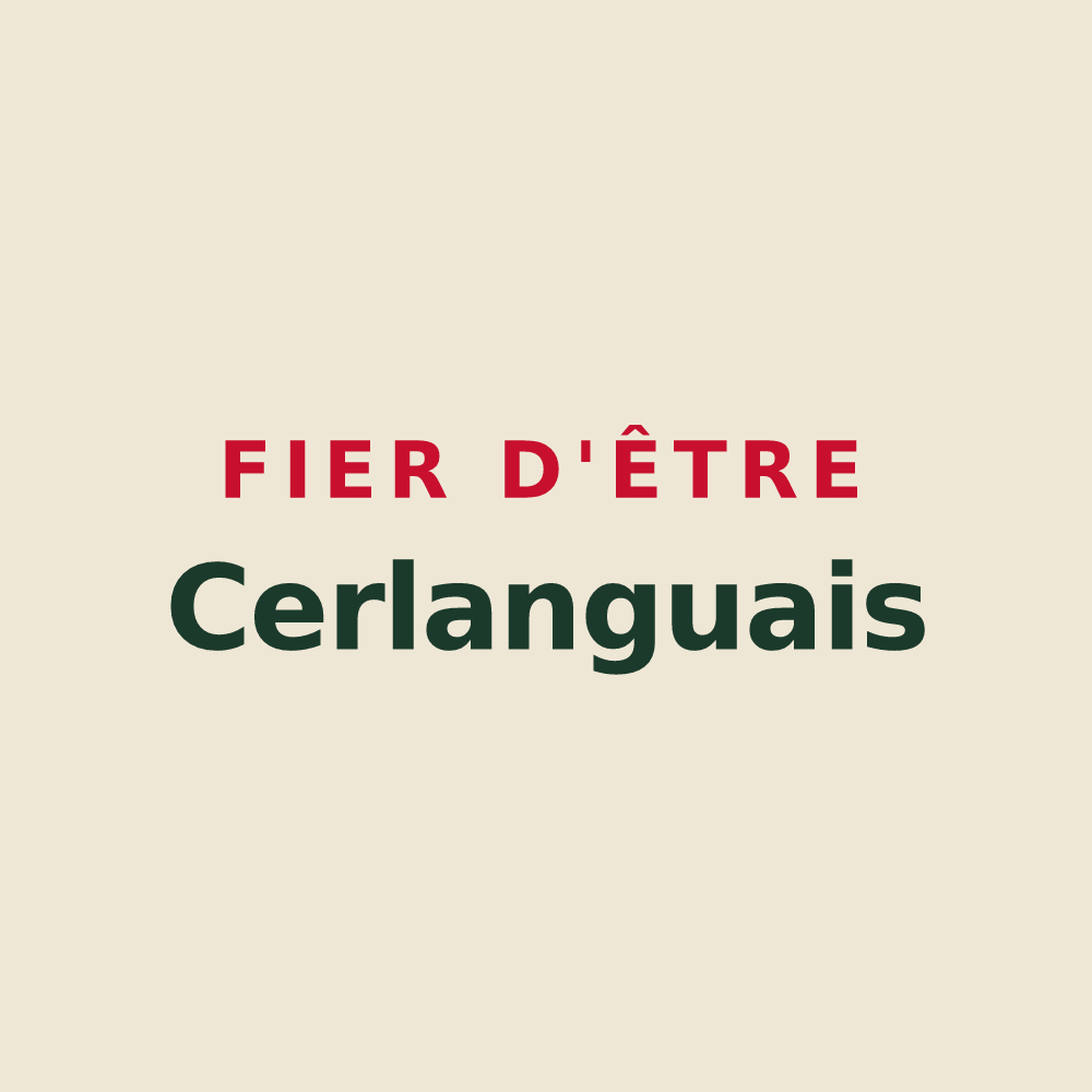 Tote bag « Fier d'être Cerlanguais » — design pour La Cerlangue
