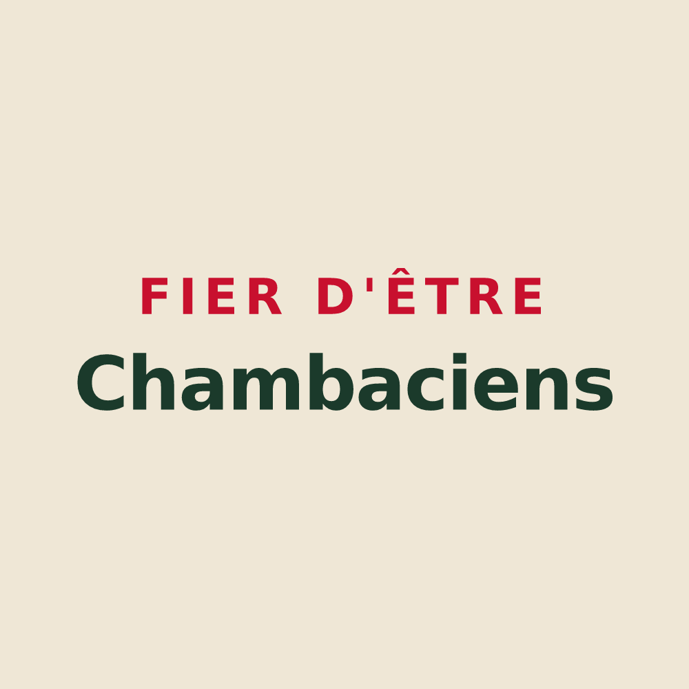 Tote bag « Fier d'être Chambaciens » — design pour La Chamba