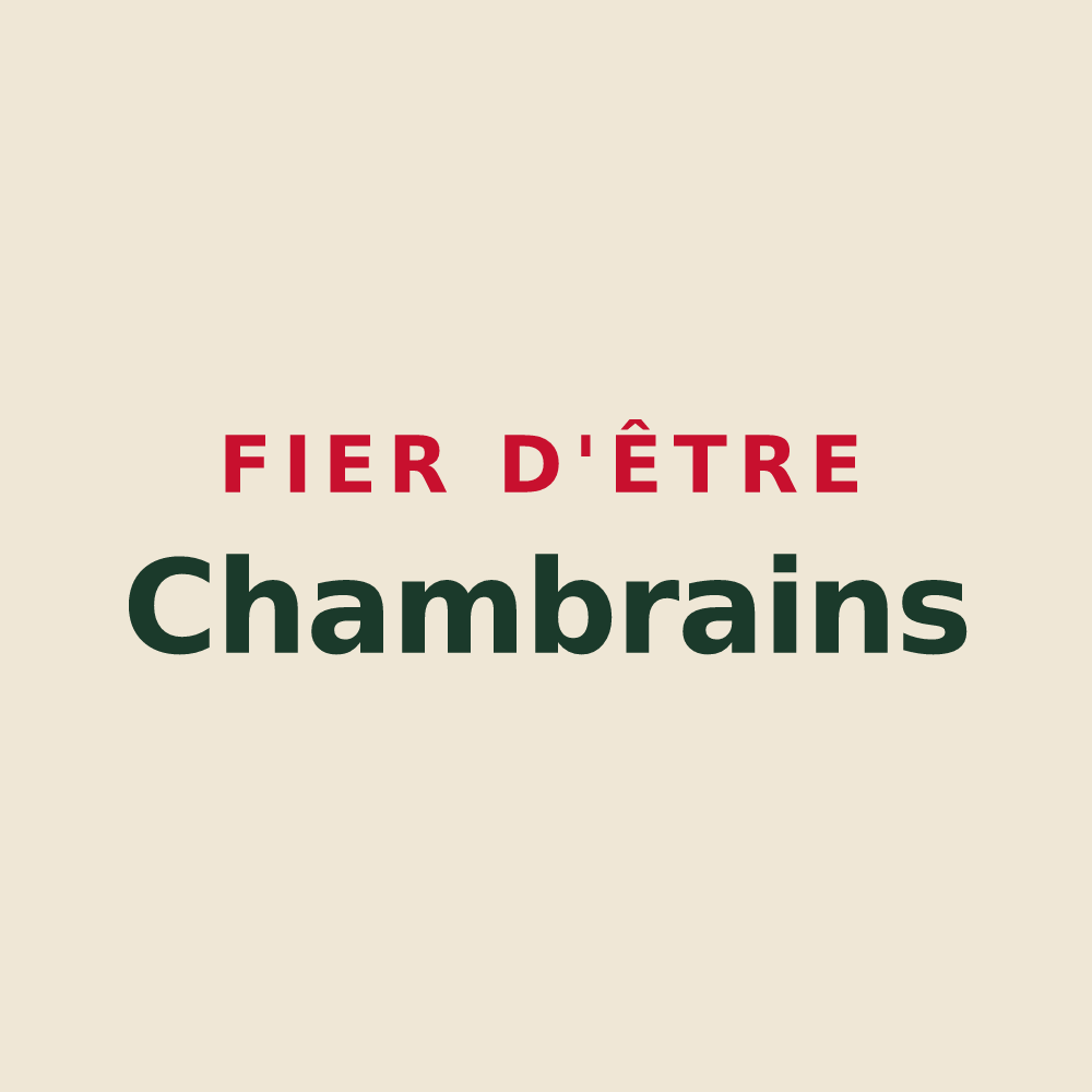 Tote bag « Fier d'être Chambrains » — design pour La Chambre
