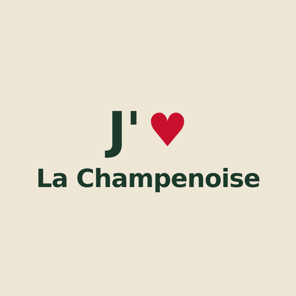 Tote bag personnalisé La Champenoise — design J'aime La Champenoise