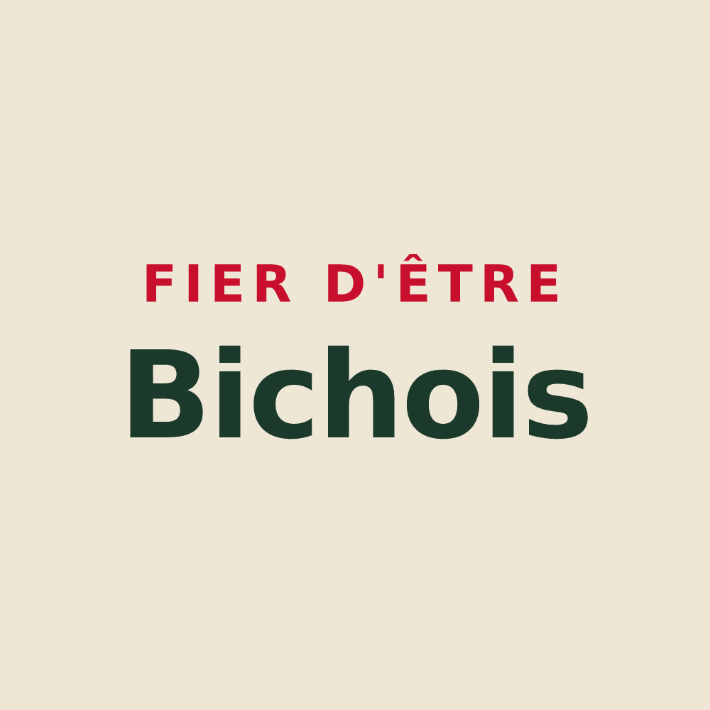 Tote bag « Fier d'être Bichois » — design pour La Chapelle-Biche