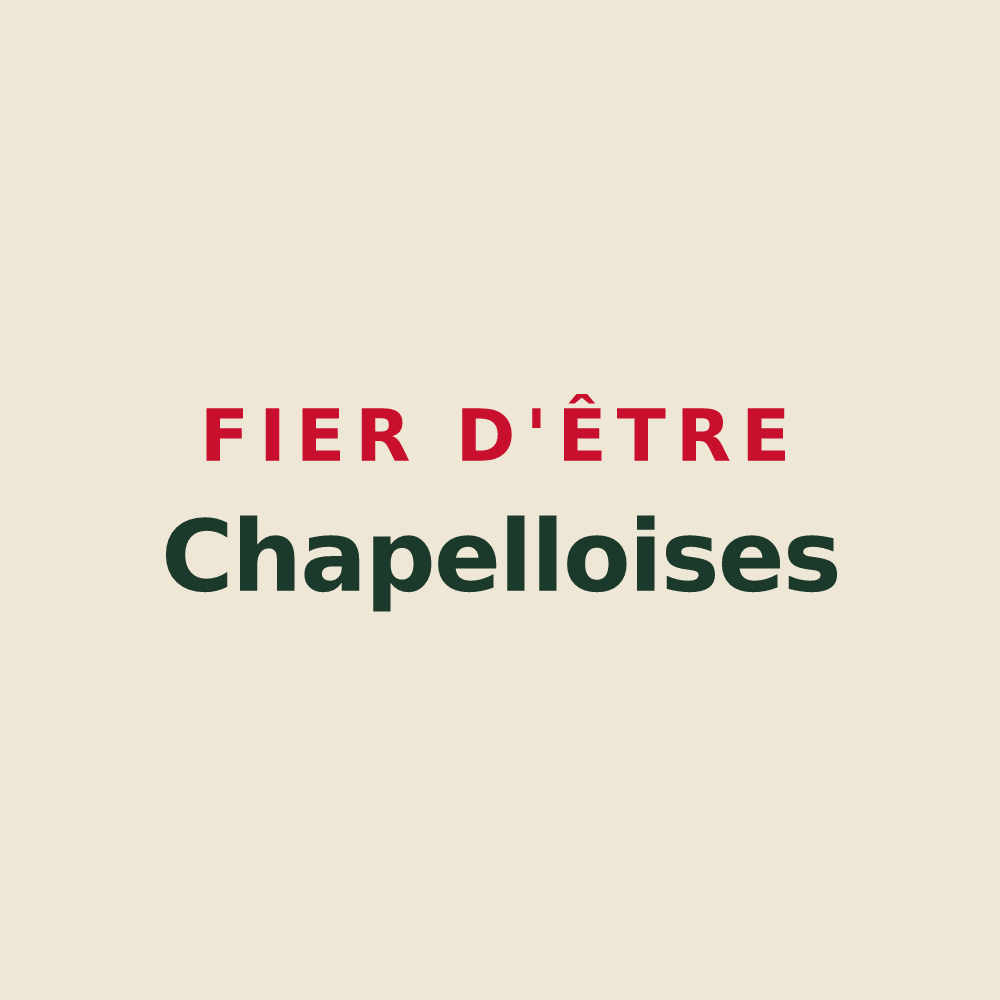 Tote bag « Fier d'être Chapelloises » — design pour La Chapelle-d'Armentières