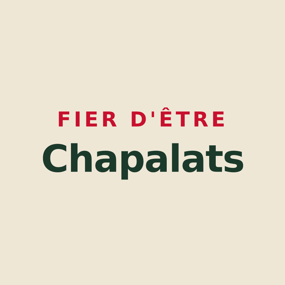 Tote bag « Fier d'être Chapalats » — design pour La Chapelle-de-Bragny