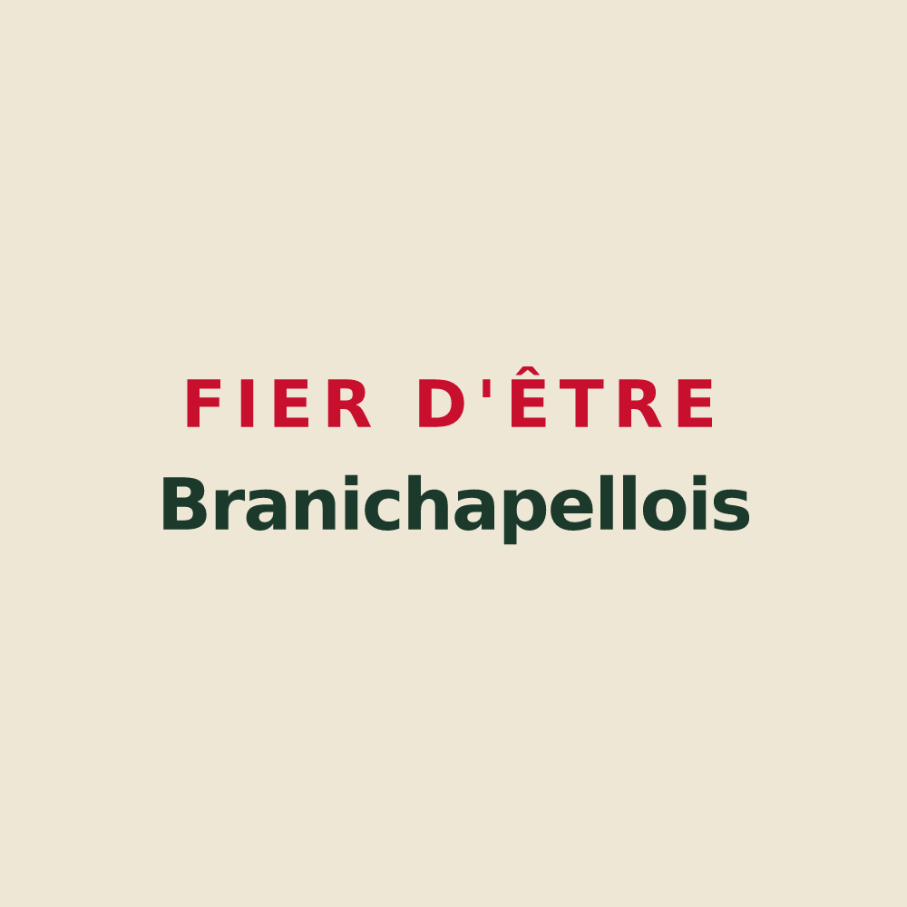 Tote bag « Fier d'être Branichapellois » — design pour La Chapelle-de-Brain