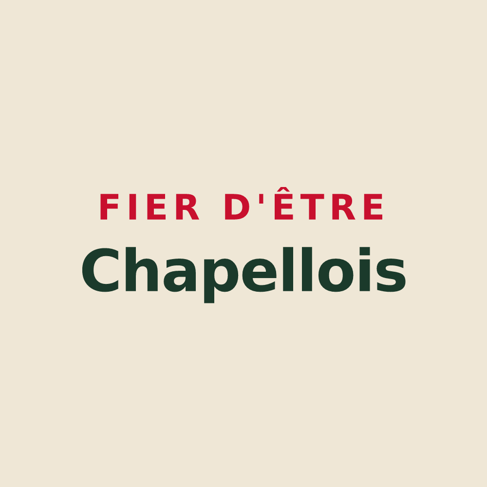 Tote bag « Fier d'être Chapellois » — design pour La Chapelle-du-Bois