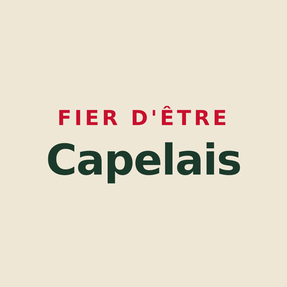 Tote bag « Fier d'être Capelais » — design pour La Chapelle-du-Bourgay