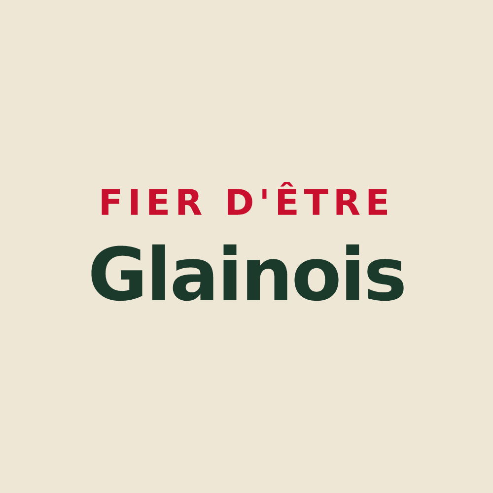 Tote bag « Fier d'être Glainois » — design pour La Chapelle-Glain