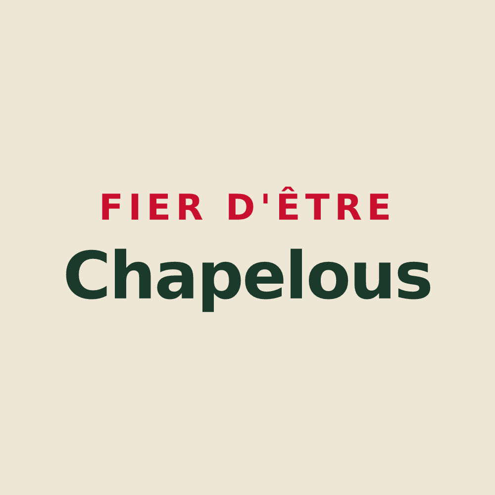 Tote bag « Fier d'être Chapelous » — design pour La Chapelle-Laurent
