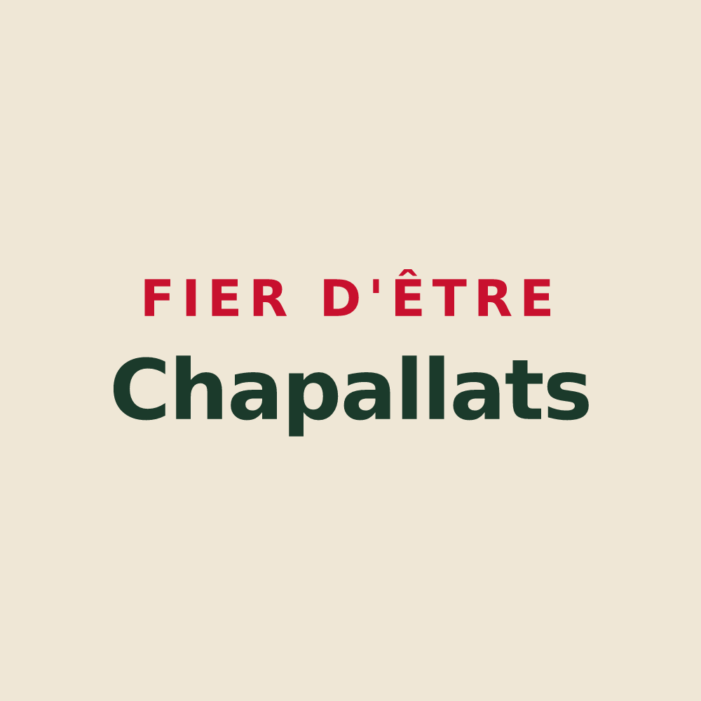 Tote bag « Fier d'être Chapallats » — design pour La Chapelle-Naude