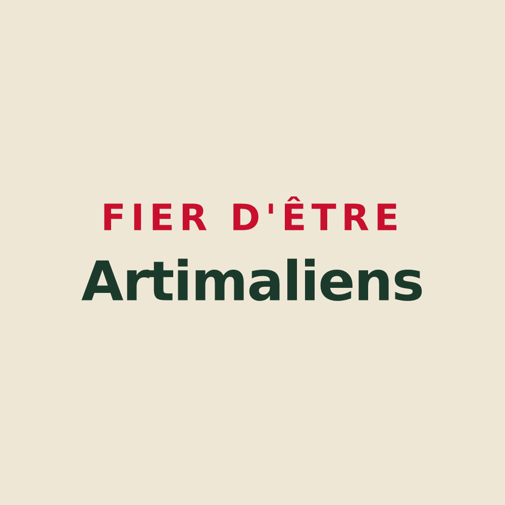 Tote bag « Fier d'être Artimaliens » — design pour La Chapelle-Orthemale