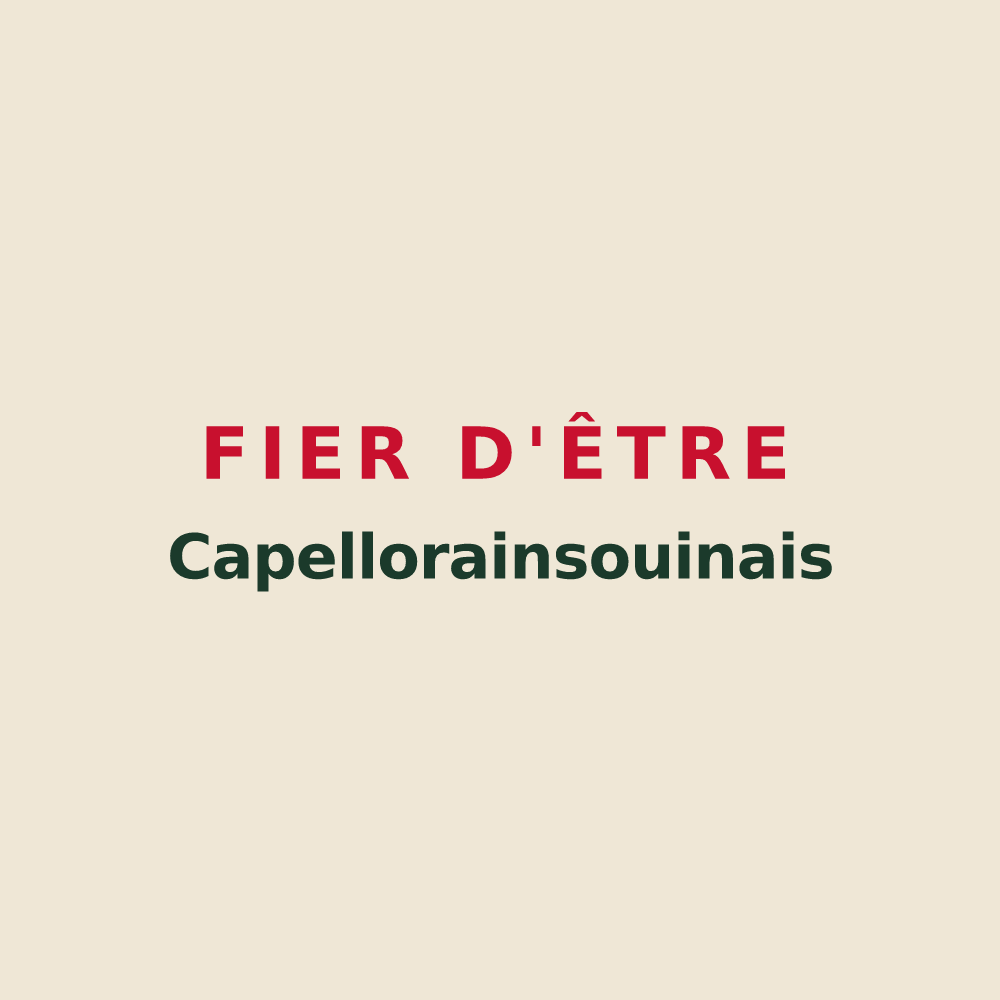 Tote bag « Fier d'être Capellorainsouinais » — design pour La Chapelle-Rainsouin