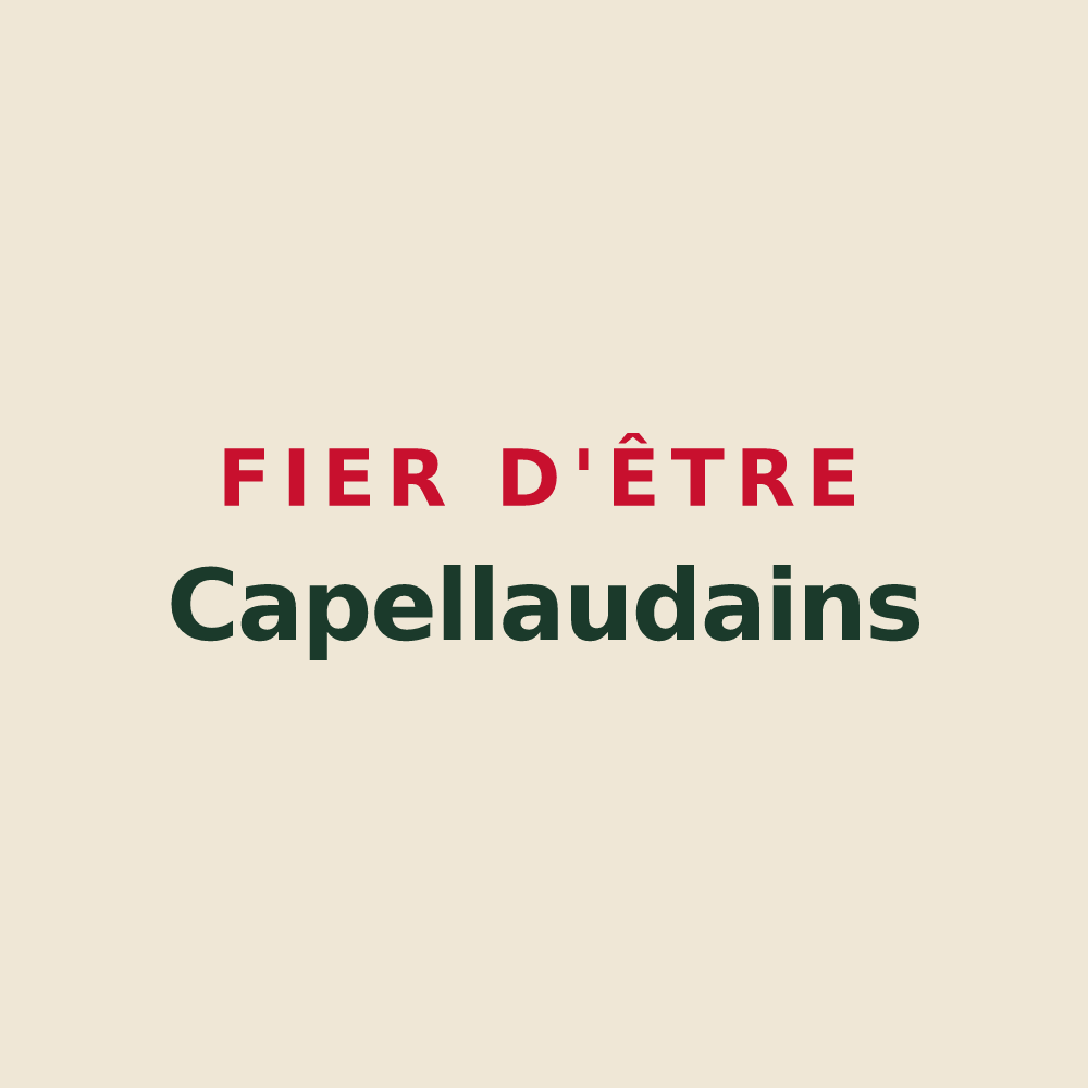 Tote bag « Fier d'être Capellaudains » — design pour La Chapelle-Saint-Laud