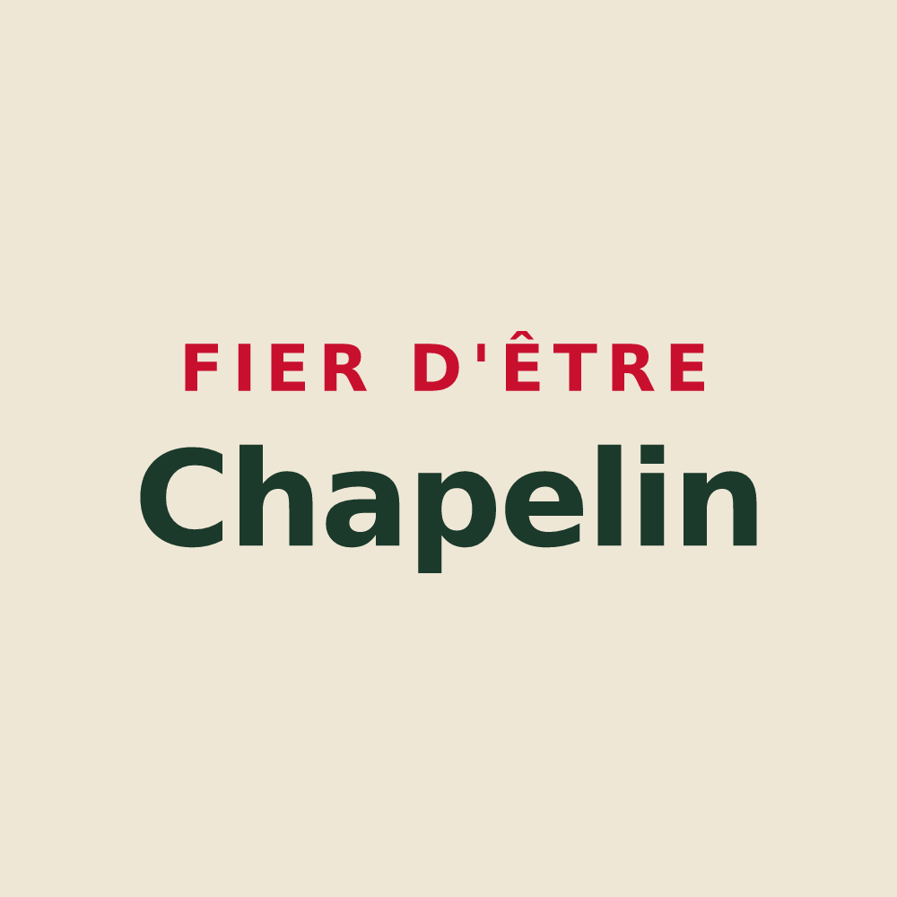 Tote bag « Fier d'être Chapelin » — design pour La Chapelle-sur-Oreuse