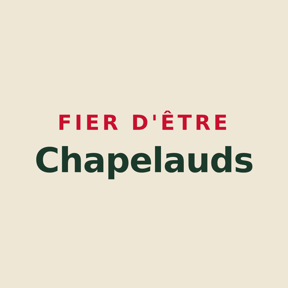 Tote bag « Fier d'être Chapelauds » — design pour La Chapelle-Taillefert