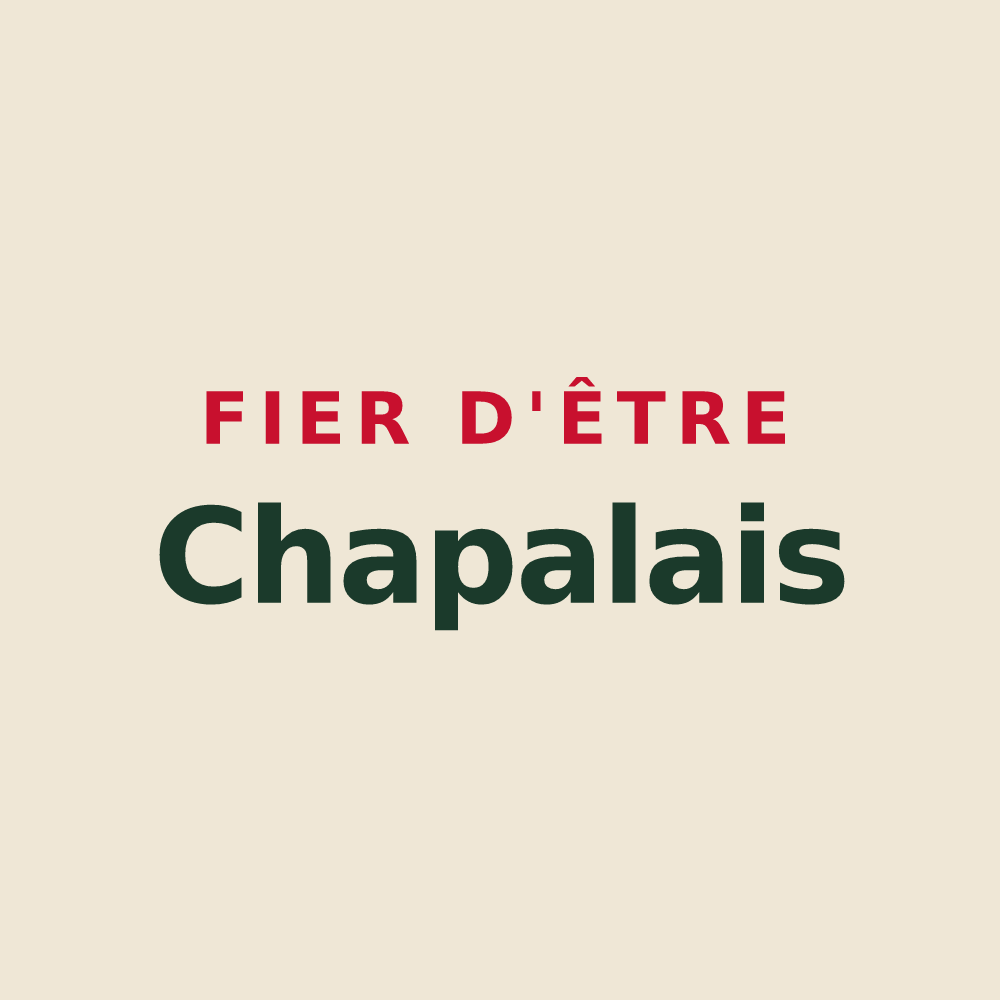 Tote bag « Fier d'être Chapalais » — design pour La Chapelle-Thècle