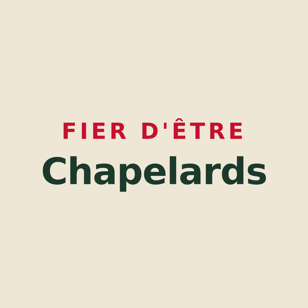 Tote bag « Fier d'être Chapelards » — design pour La Chapelle-Villars