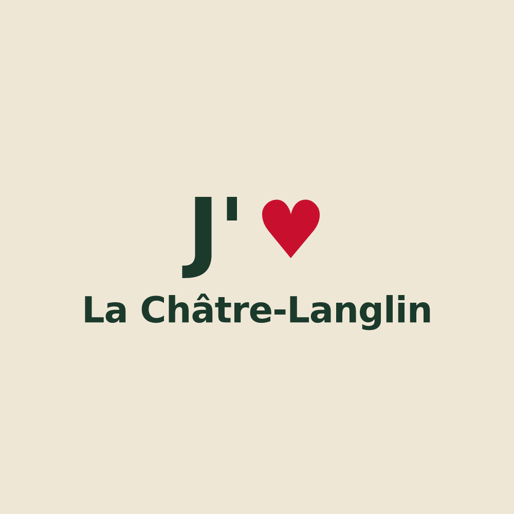 Tote bag personnalisé La Châtre-Langlin — design J'aime La Châtre-Langlin
