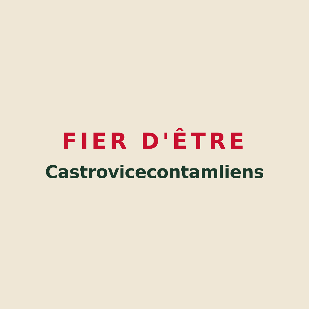 Tote bag « Fier d'être Castrovicecontamliens » — design pour La Châtre-Langlin