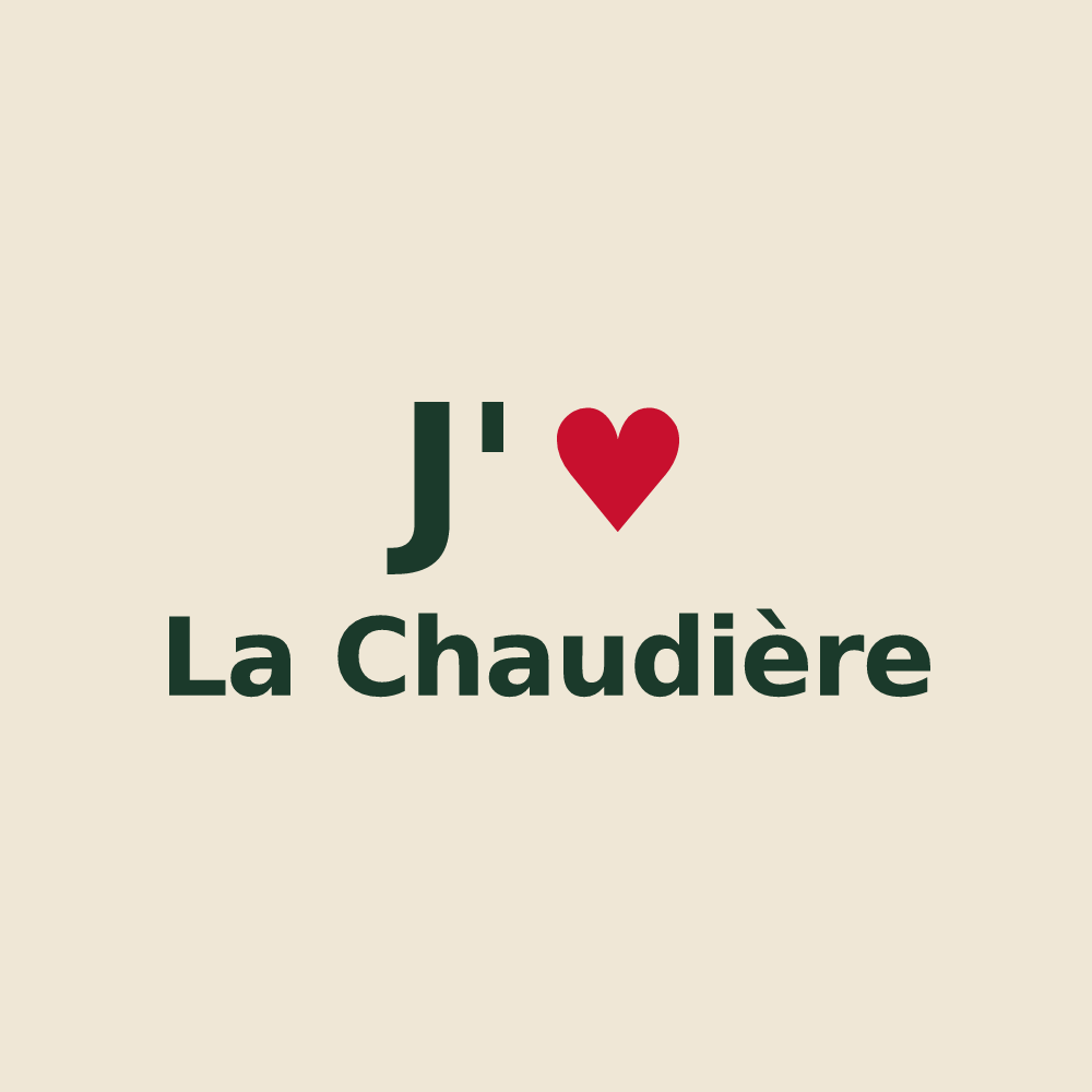 Tote bag personnalisé La Chaudière — design J'aime La Chaudière