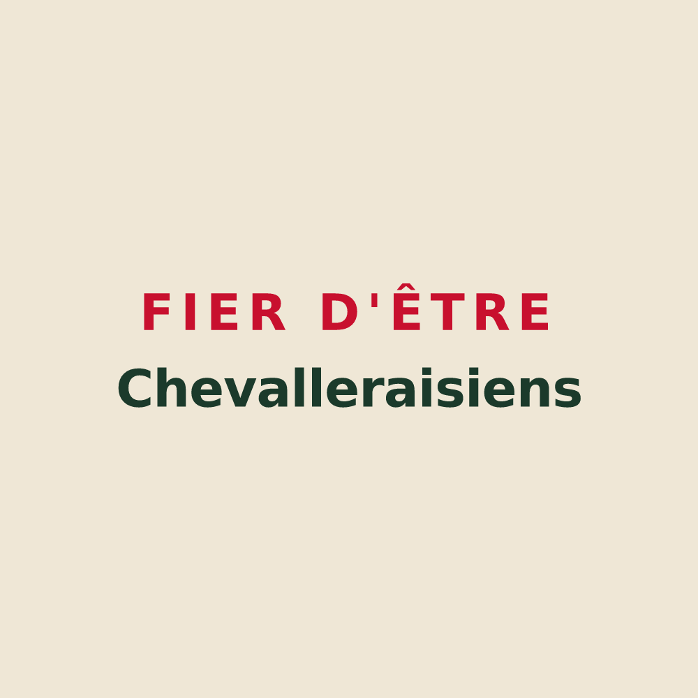 Tote bag « Fier d'être Chevalleraisiens » — design pour La Chevallerais