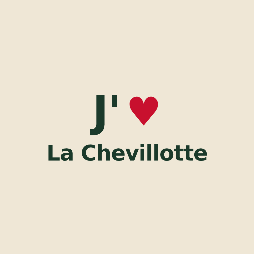 Tote bag personnalisé La Chevillotte — design J'aime La Chevillotte