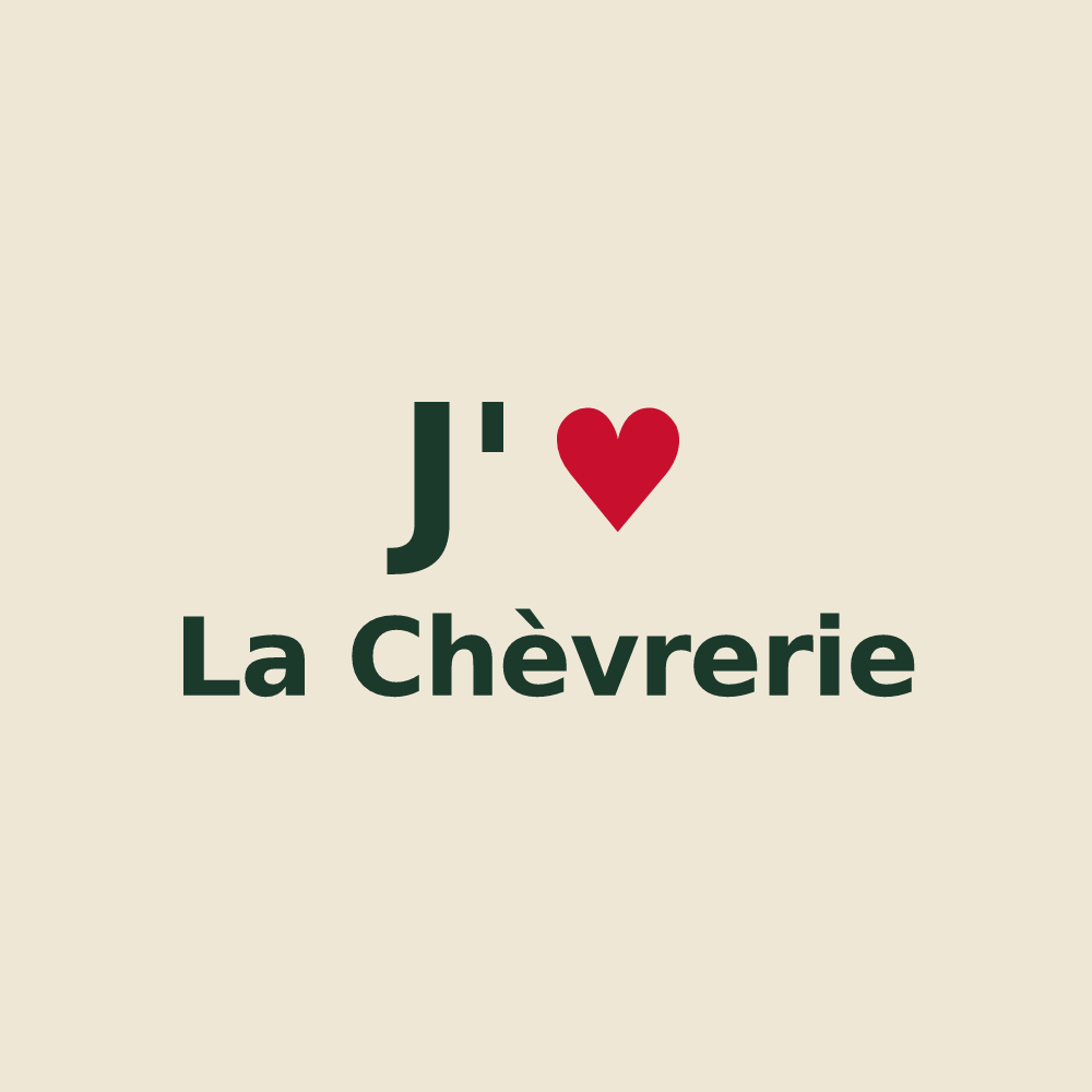 Tote bag personnalisé La Chèvrerie — design J'aime La Chèvrerie