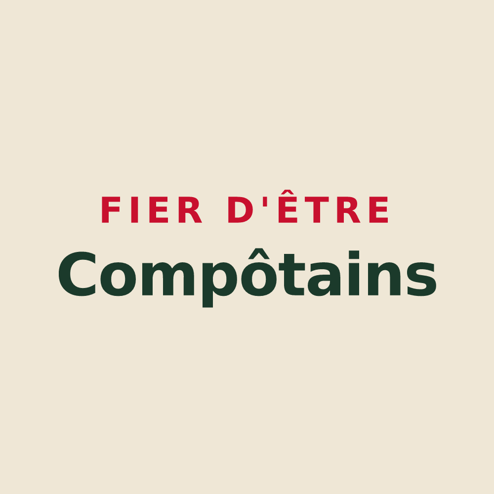 Tote bag « Fier d'être Compôtains » — design pour La Compôte