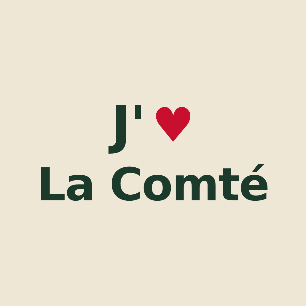 Tote bag personnalisé La Comté — design J'aime La Comté