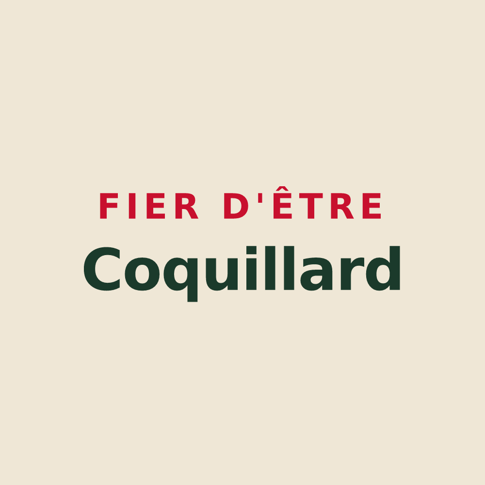 Tote bag « Fier d'être Coquillard » — design pour La Coquille