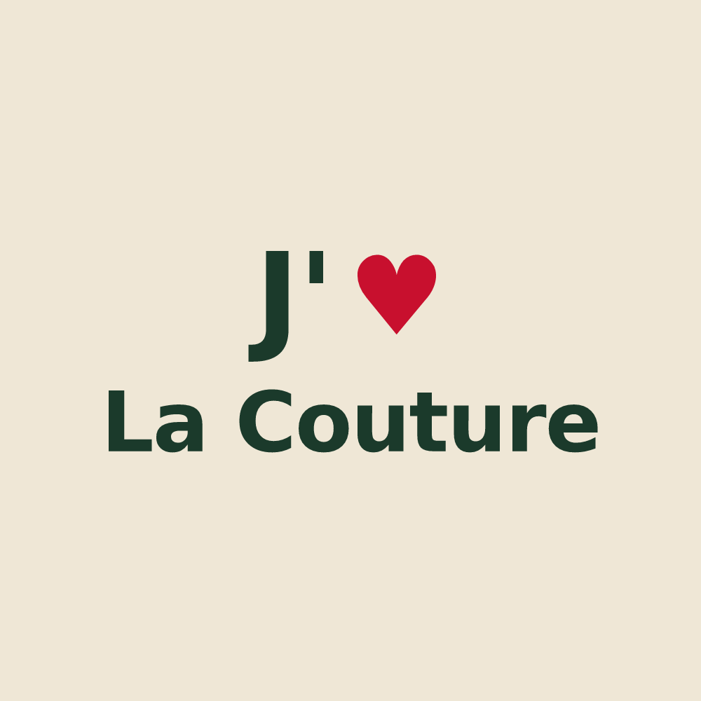 Tote bag personnalisé La Couture — design J'aime La Couture