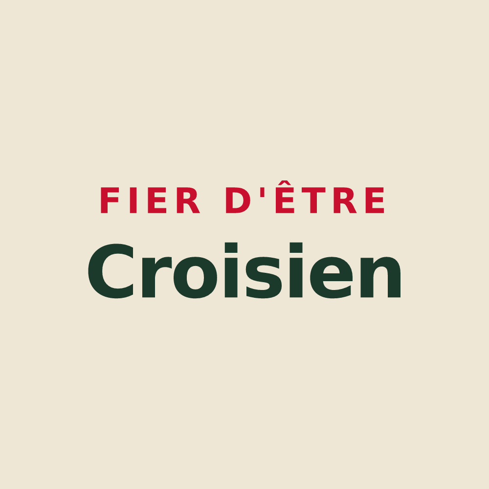 Tote bag « Fier d'être Croisien » — design pour La Croix-du-Perche