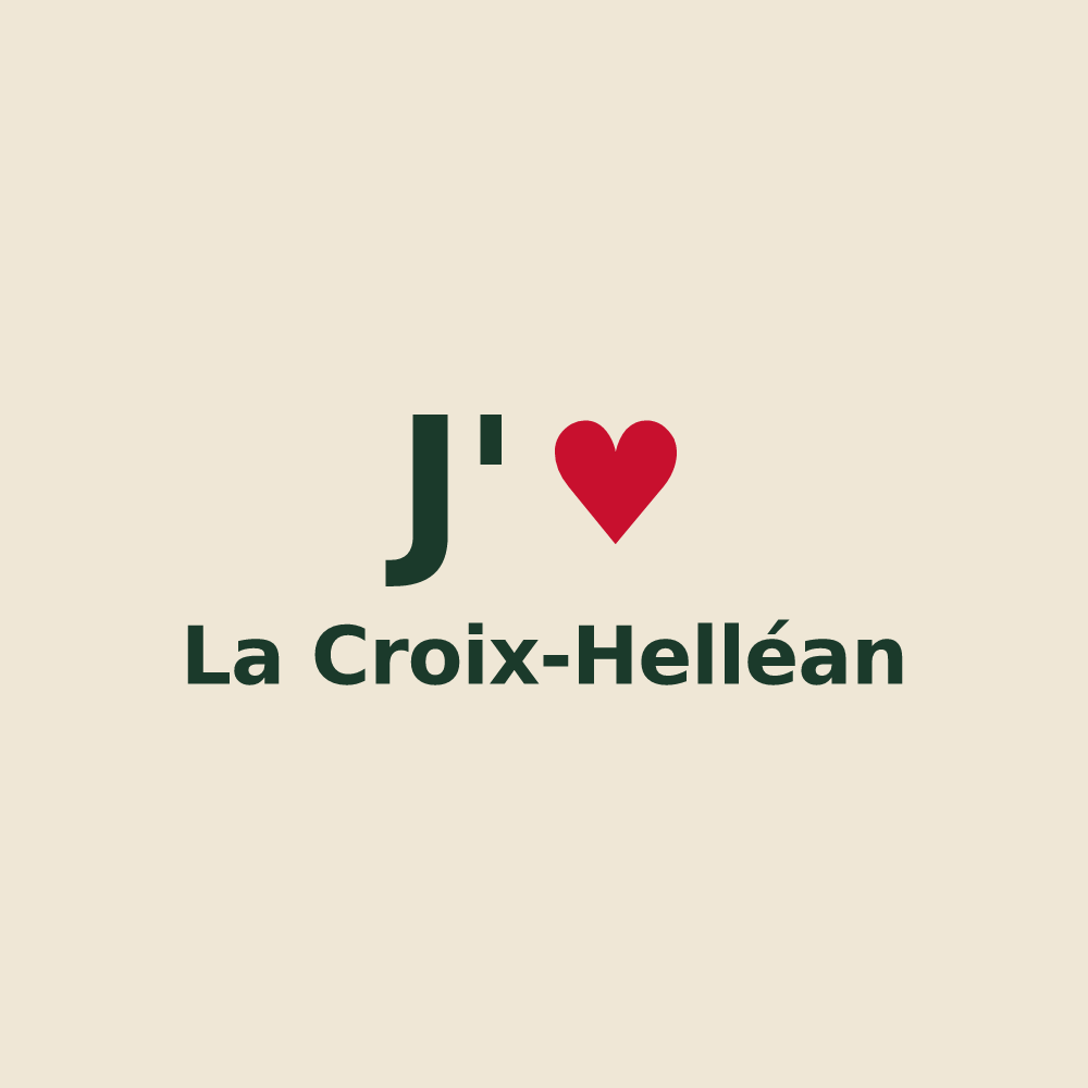 Tote bag personnalisé La Croix-Helléan — design J'aime La Croix-Helléan
