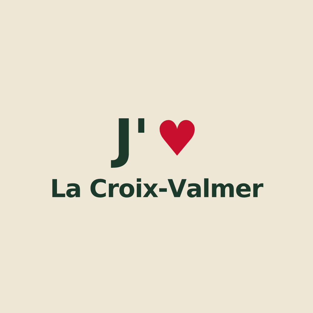 Tote bag personnalisé La Croix-Valmer — design J'aime La Croix-Valmer