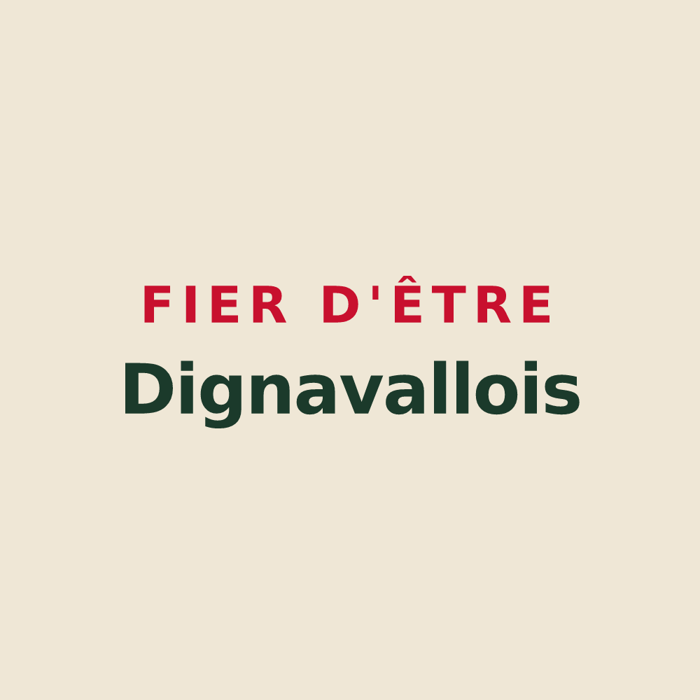 Tote bag « Fier d'être Dignavallois » — design pour La Digne-d'Aval