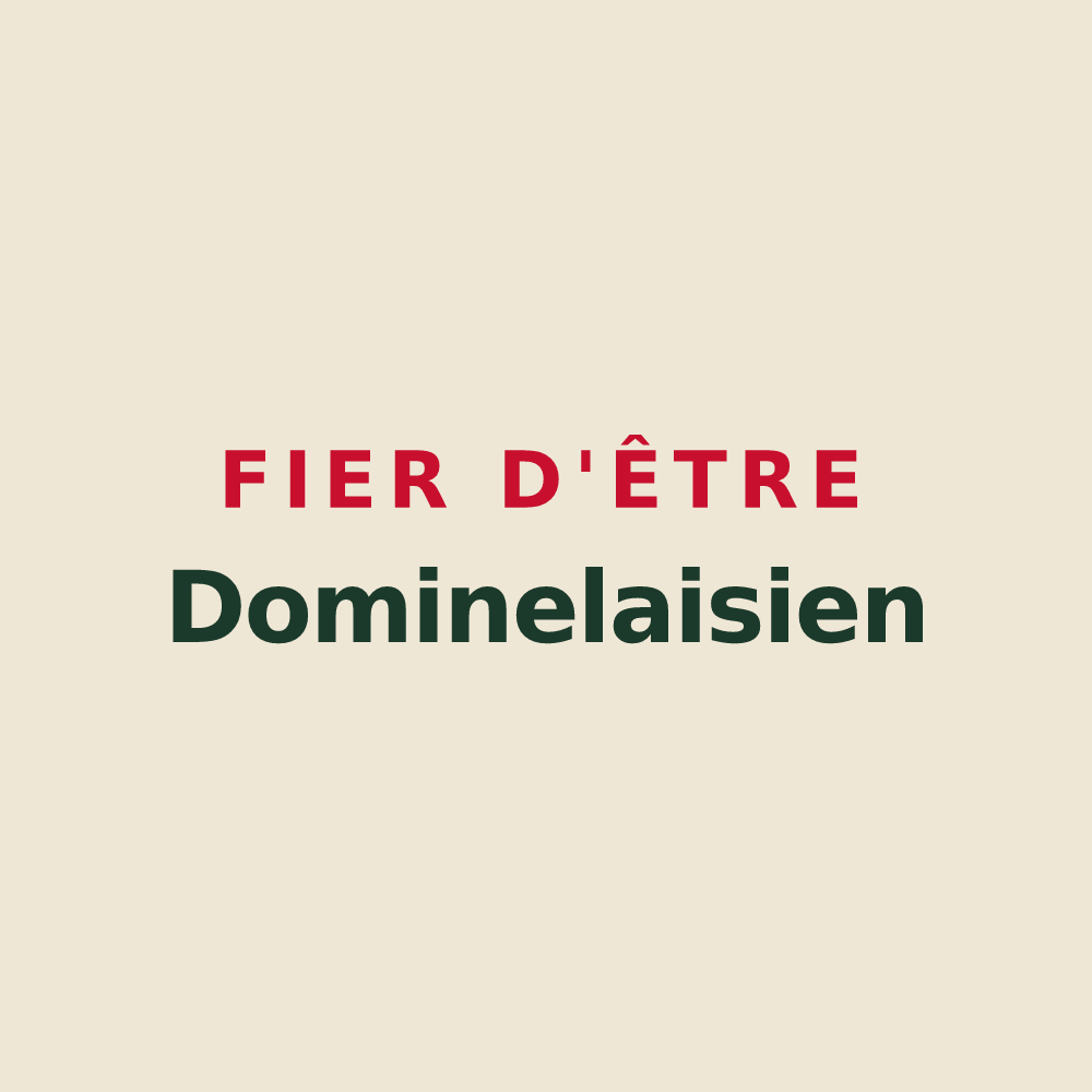 Tote bag « Fier d'être Dominelaisien » — design pour La Dominelais