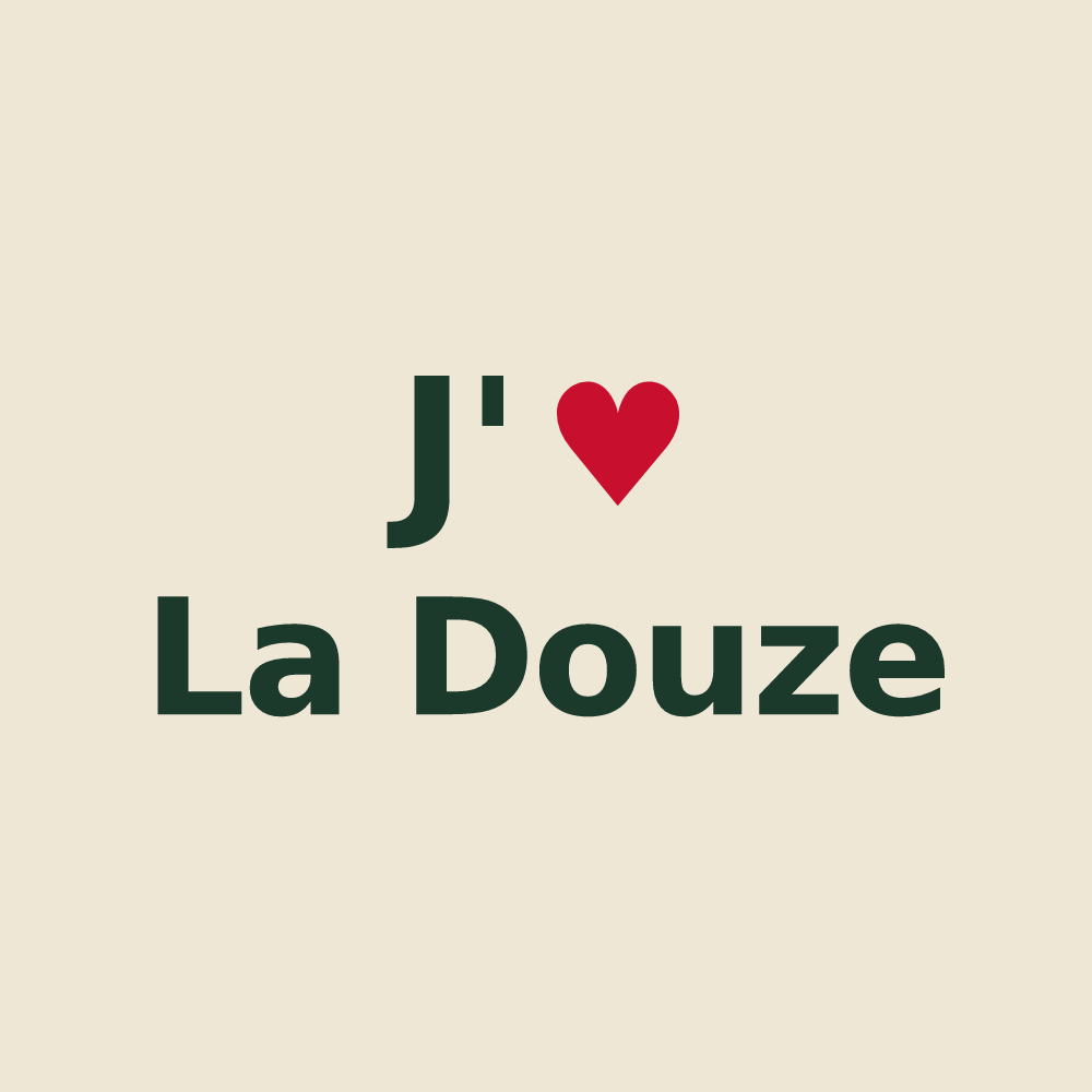 Tote bag personnalisé La Douze — design J'aime La Douze