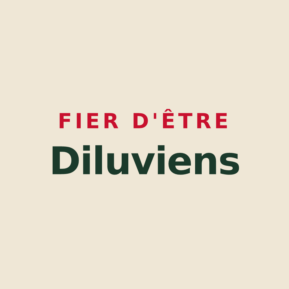Tote bag « Fier d'être Diluviens » — design pour La Drenne