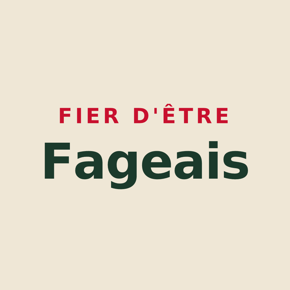 Tote bag « Fier d'être Fageais » — design pour La Fage-Montivernoux