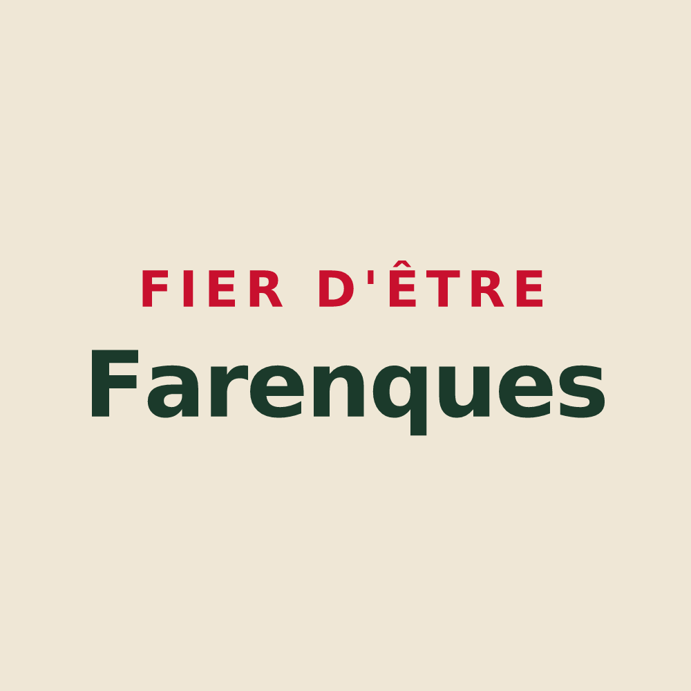 Tote bag « Fier d'être Farenques » — design pour La Fare-les-Oliviers
