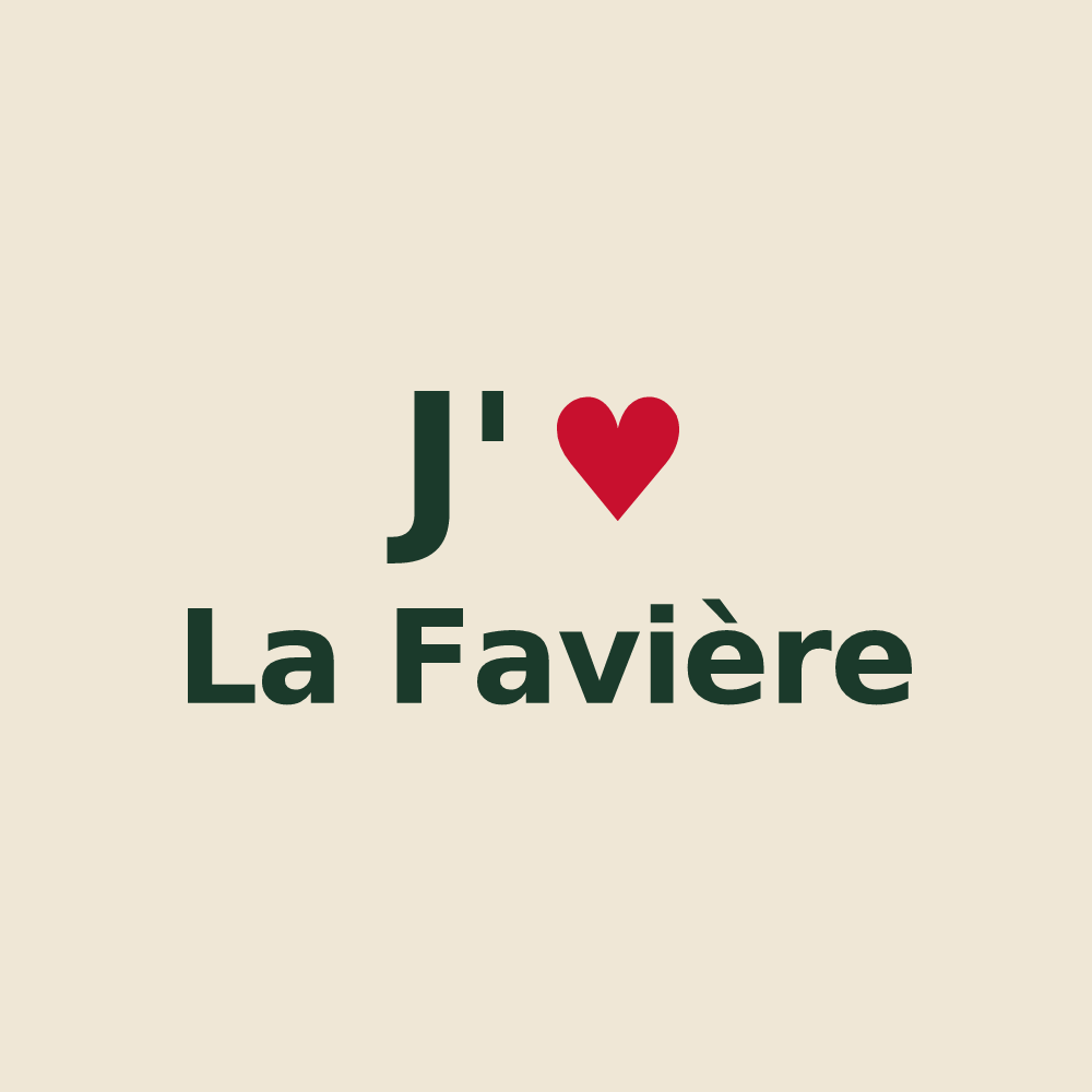 Tote bag personnalisé La Favière — design J'aime La Favière