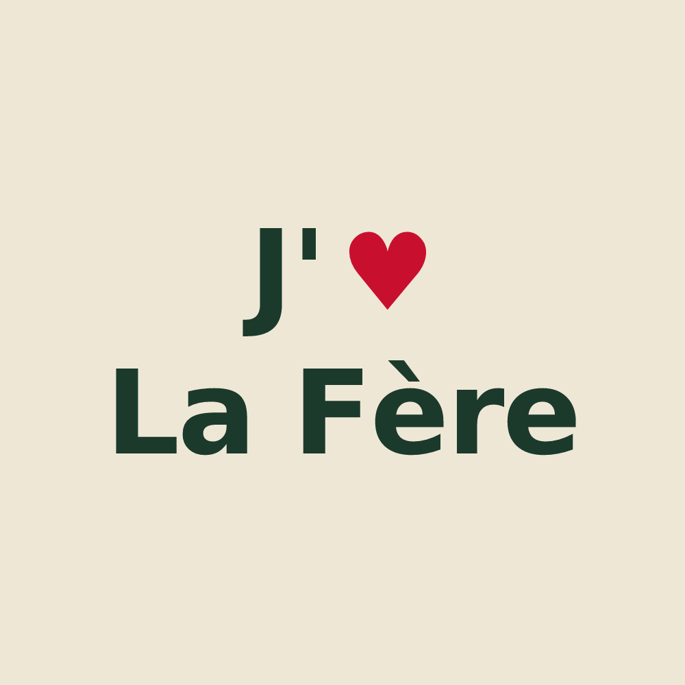 Tote bag personnalisé La Fère — design J'aime La Fère